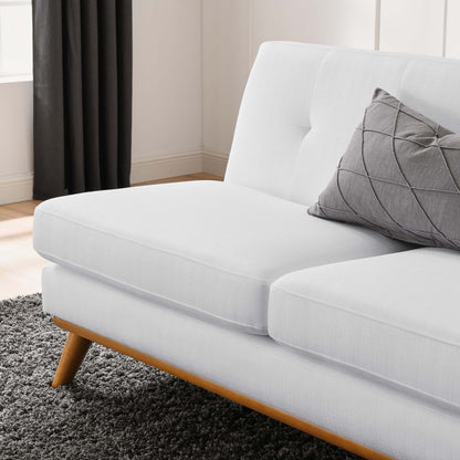 Modway Outlet Engage Right-Arm Upholstered Fabric Loveseat by Modway  Living Room Furniture White - EEI-1792-WHI
