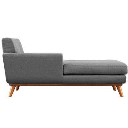 Modway Outlet Engage Left-Facing Upholstered Fabric Chaise by Modway  Living Room Furniture Gray - EEI-1793-DOR