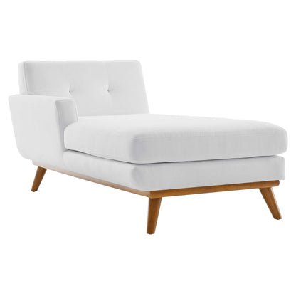 Modway Outlet Engage Left-Facing Upholstered Fabric Chaise by Modway  Living Room Furniture White - EEI-1793-WHI