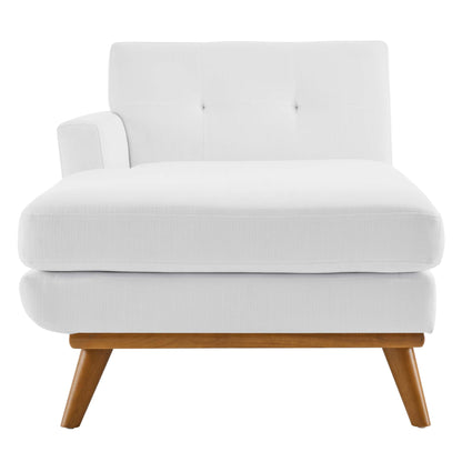 Modway Outlet Engage Left-Facing Upholstered Fabric Chaise by Modway  Living Room Furniture White - EEI-1793-WHI