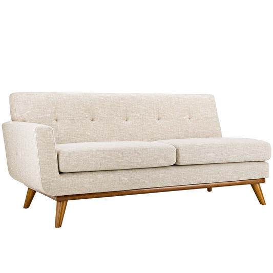 Modway Outlet Engage Left-Arm Upholstered Fabric Loveseat by Modway  Living Room Furniture Beige - EEI-1795-BEI