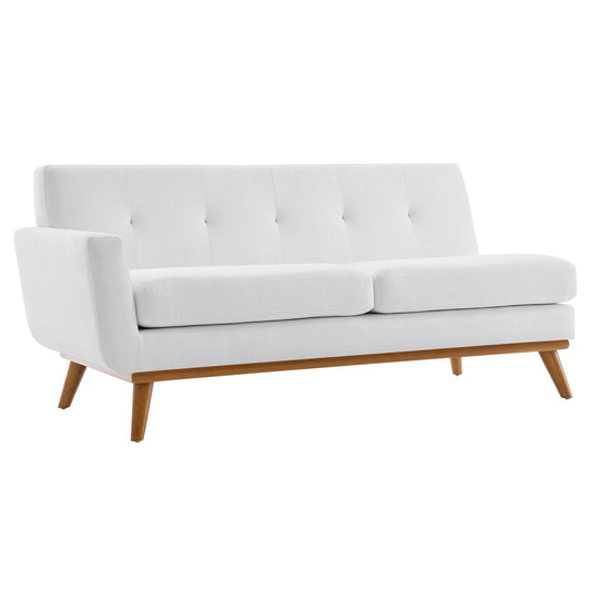 Modway Outlet Engage Left-Arm Upholstered Fabric Loveseat by Modway  Living Room Furniture White - EEI-1795-WHI