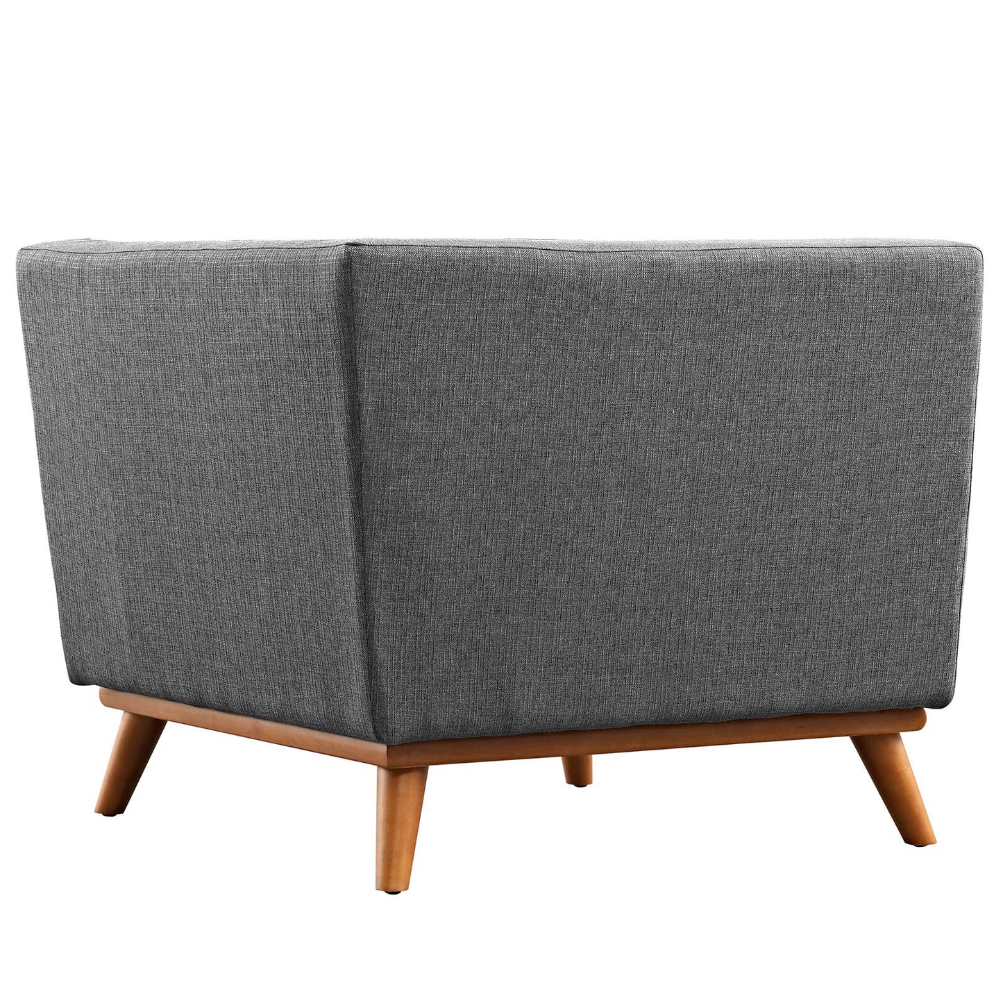 Modway Outlet Engage Upholstered Fabric Corner Chair by Modway  Living Room Furniture Gray - EEI-1796-DOR