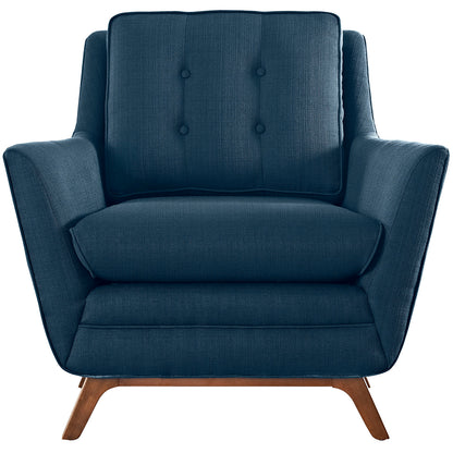 Modway Outlet Beguile Upholstered Fabric Armchair by Modway  Living Room Furniture Azure - EEI-1798-AZU