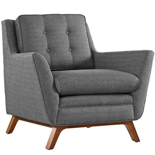 Modway Outlet Beguile Upholstered Fabric Armchair by Modway  Living Room Furniture Gray - EEI-1798-DOR