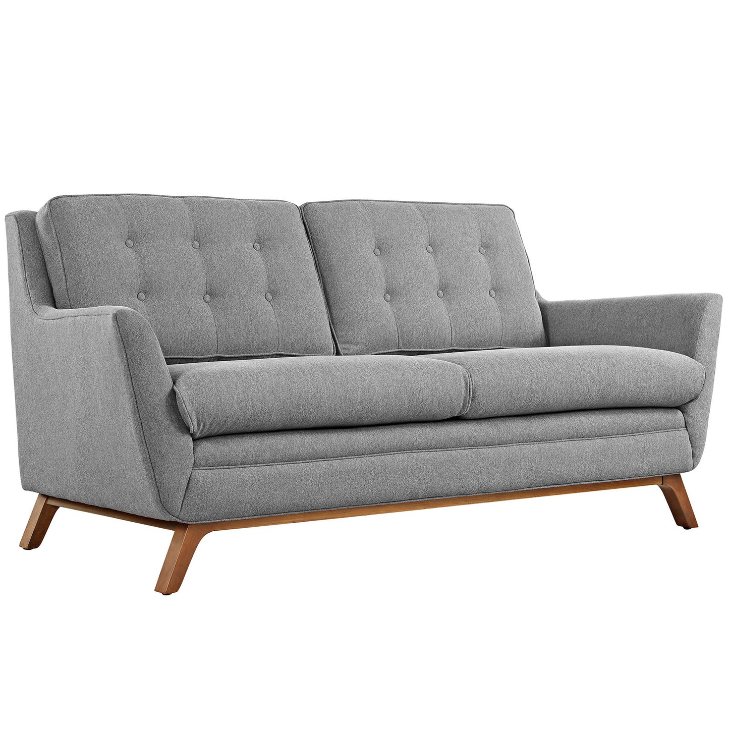 Modway Outlet Beguile Upholstered Fabric Loveseat by Modway  Living Room Furniture Expectation Gray - EEI-1799-GRY