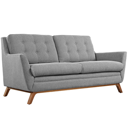 Modway Outlet Beguile Upholstered Fabric Loveseat by Modway  Living Room Furniture Expectation Gray - EEI-1799-GRY