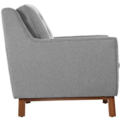 Modway Outlet Beguile Upholstered Fabric Loveseat by Modway  Living Room Furniture Expectation Gray - EEI-1799-GRY