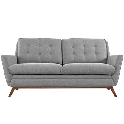 Modway Outlet Beguile Upholstered Fabric Loveseat by Modway  Living Room Furniture Expectation Gray - EEI-1799-GRY