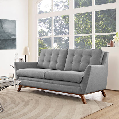 Modway Outlet Beguile Upholstered Fabric Loveseat by Modway  Living Room Furniture Expectation Gray - EEI-1799-GRY