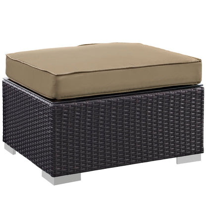 Modway - Convene 5 Piece Outdoor Patio Sectional Set by Modway  Outdoor Furniture Sofa Sectionals Brown - EEI-1809-EXP-MOC-SET