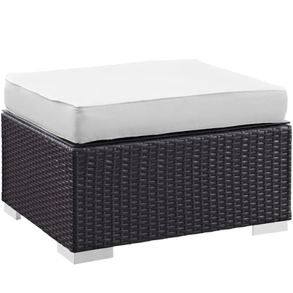 Modway - Convene 5 Piece Outdoor Patio Sectional Set by Modway  Outdoor Furniture Sofa Sectionals White - EEI-1809-EXP-WHI-SET