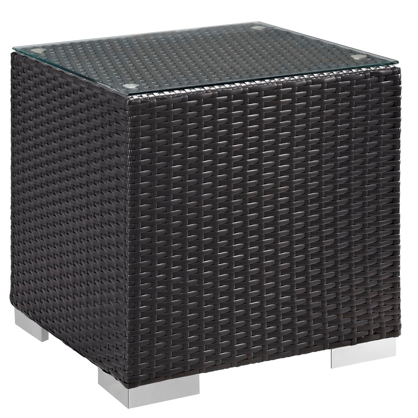 Modway - Convene 5 Piece Outdoor Patio Sectional Set by Modway  Outdoor Furniture Sofa Sectionals White - EEI-1809-EXP-WHI-SET