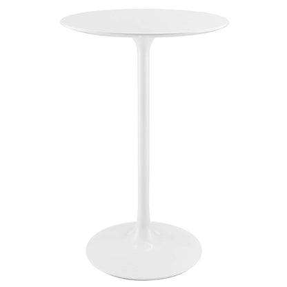 Modway - Lippa 28" Round Wood Bar Table by Modway  Bar and Dining Bar and Dining Tables White - EEI-1825-WHI