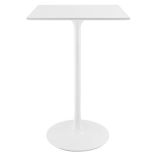 Modway - Lippa 28" Square Wood Bar Table by Modway  Bar and Dining Bar and Dining Tables White - EEI-1826-WHI