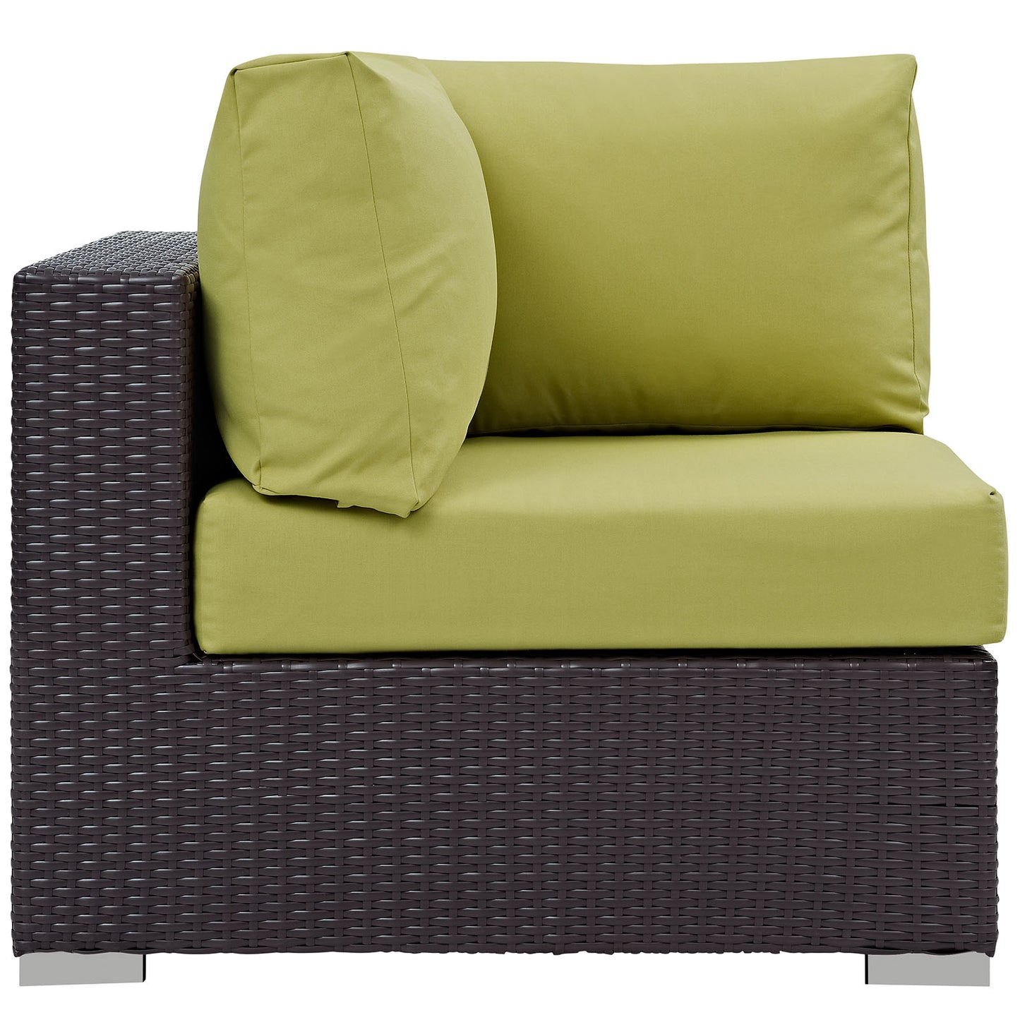 Modway Outlet Convene Outdoor Patio Corner by Modway  Outdoor Furniture Furniture Espresso Peridot - EEI-1840-EXP-PER
