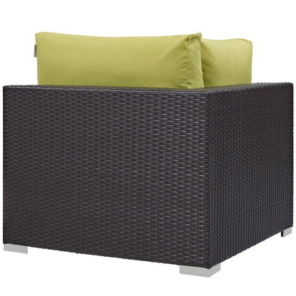 Modway Outlet Convene Outdoor Patio Corner by Modway  Outdoor Furniture Furniture Espresso Peridot - EEI-1840-EXP-PER