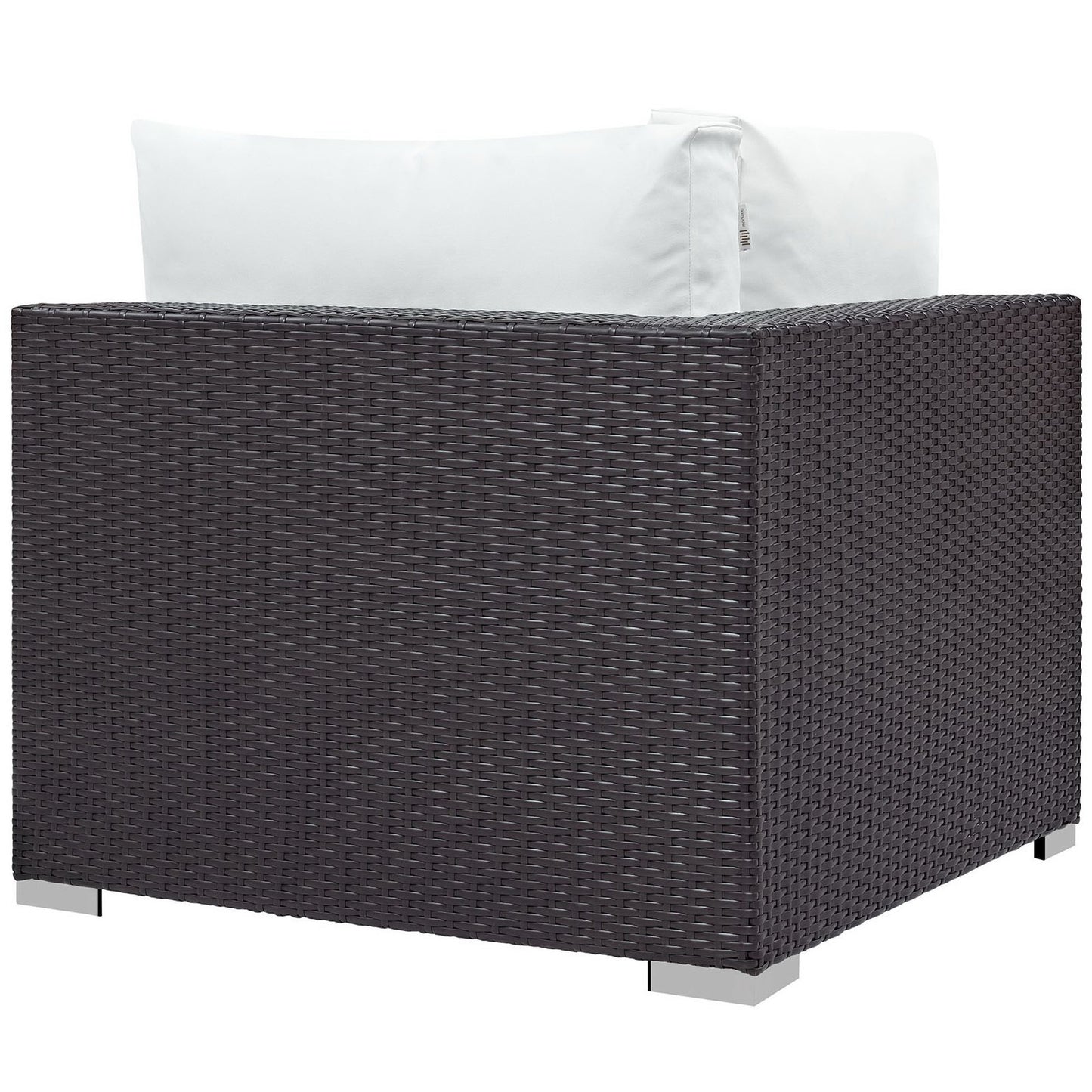 Modway - Convene Outdoor Patio Corner by Modway  Outdoor Furniture Sofa Sectionals White - EEI-1840-EXP-WHI