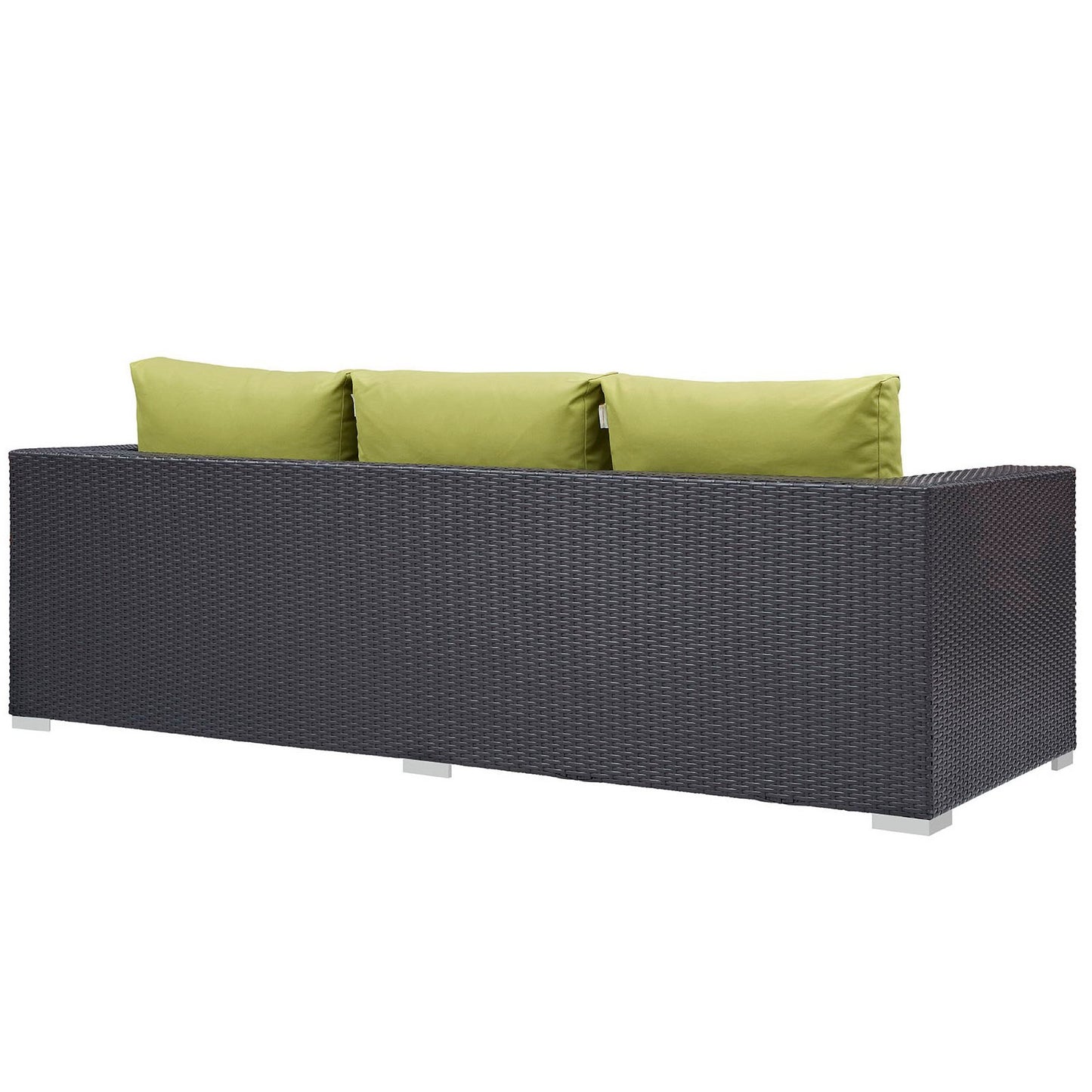 Modway Outlet Convene Outdoor Patio Sofa by Modway  Outdoor Furniture Furniture Espresso Peridot - EEI-1844-EXP-PER