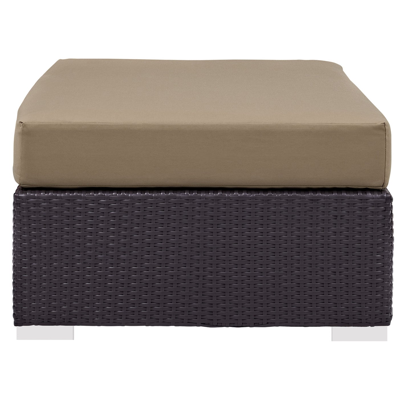Modway Outlet Convene Outdoor Patio Fabric Rectangle Ottoman by Modway  Outdoor Furniture Furniture Espresso Mocha - EEI-1847-EXP-MOC
