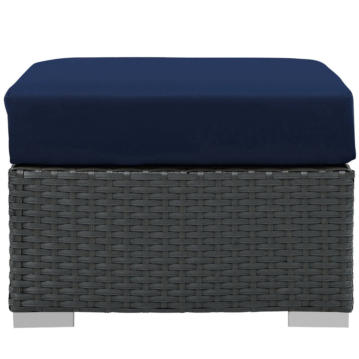 Modway - Sojourn Outdoor Patio Sunbrella? Ottoman by Modway  Outdoor Furniture Sofa Sectionals Blue - EEI-1855-CHC-NAV