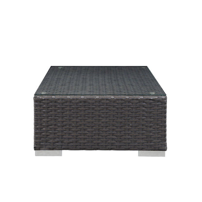 Modway - Sojourn Outdoor Patio Sunbrella? Ottoman by Modway  Outdoor Furniture Sofa Sectionals Blue - EEI-1855-CHC-NAV