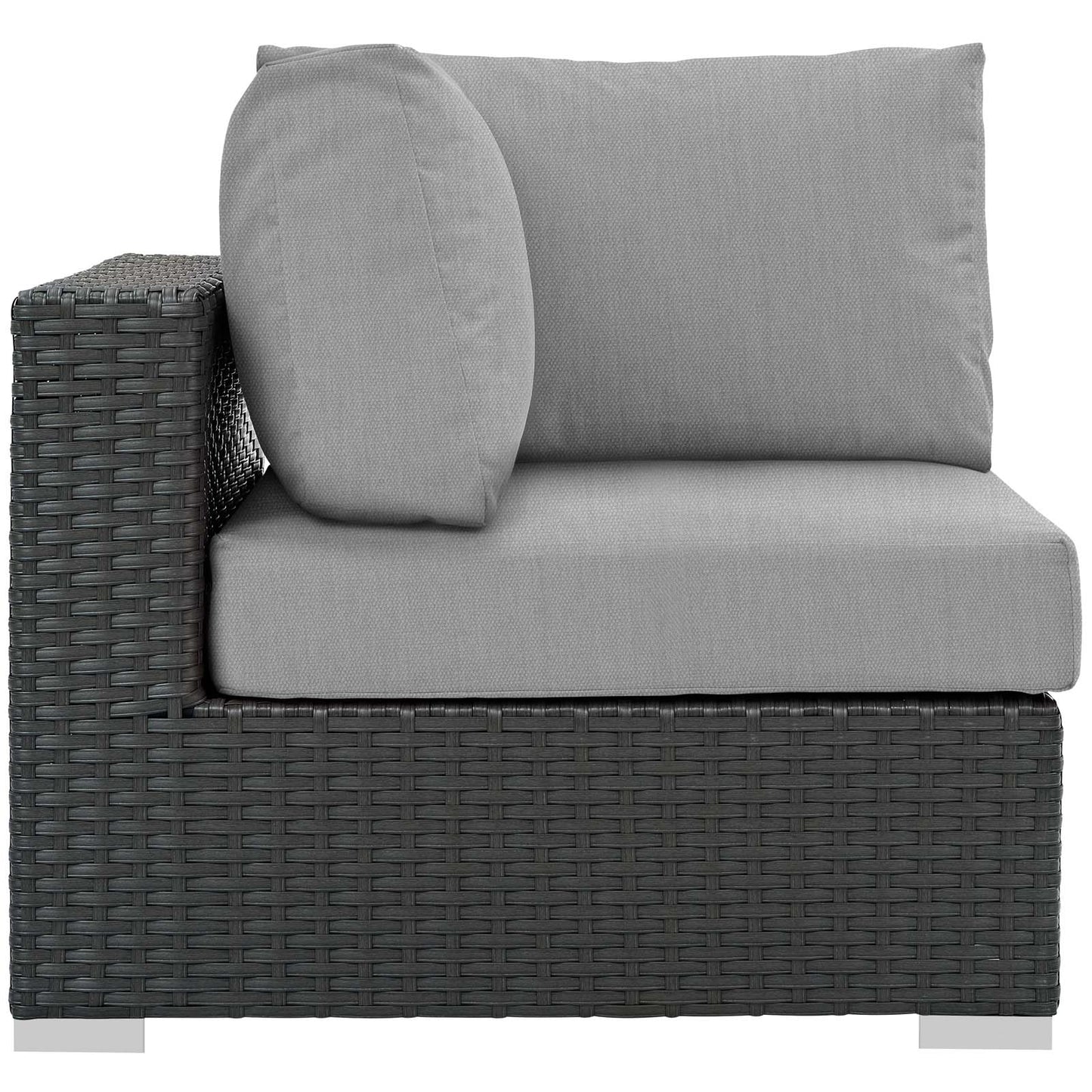 Modway Outlet Sojourn Outdoor Patio Sunbrella? Corner by Modway  Outdoor Furniture Furniture Canvas Gray - EEI-1856-CHC-GRY