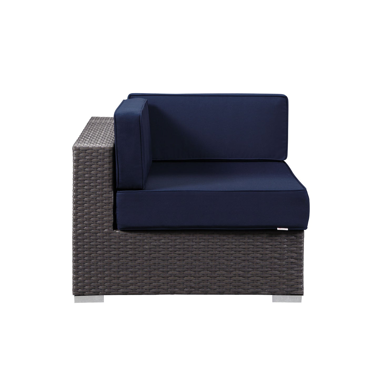 Modway Outlet Sojourn Outdoor Patio Sunbrella? Corner by Modway  Outdoor Furniture Furniture Canvas Navy - EEI-1856-CHC-NAV
