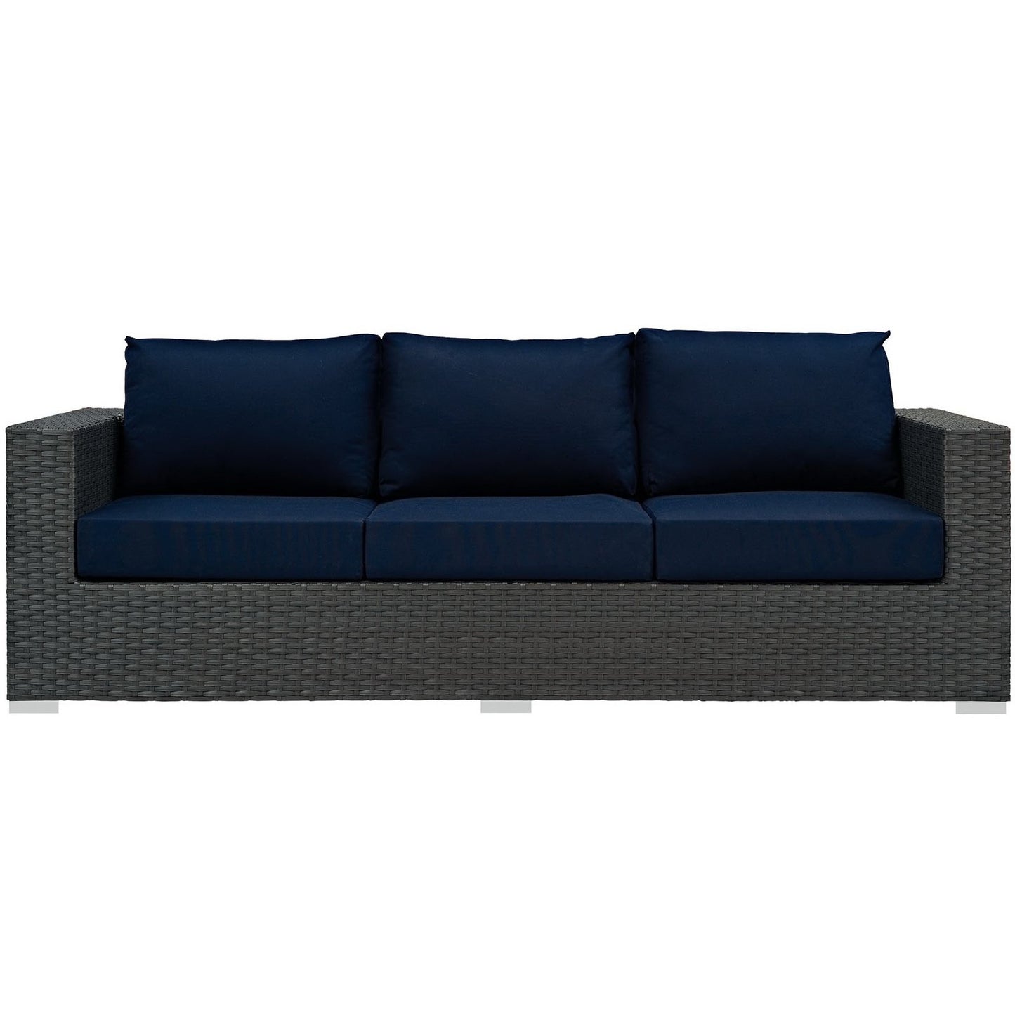 Modway - Sojourn Outdoor Patio Sunbrella? Sofa by Modway  Outdoor Furniture Sofa Sectionals Blue - EEI-1860-CHC-NAV