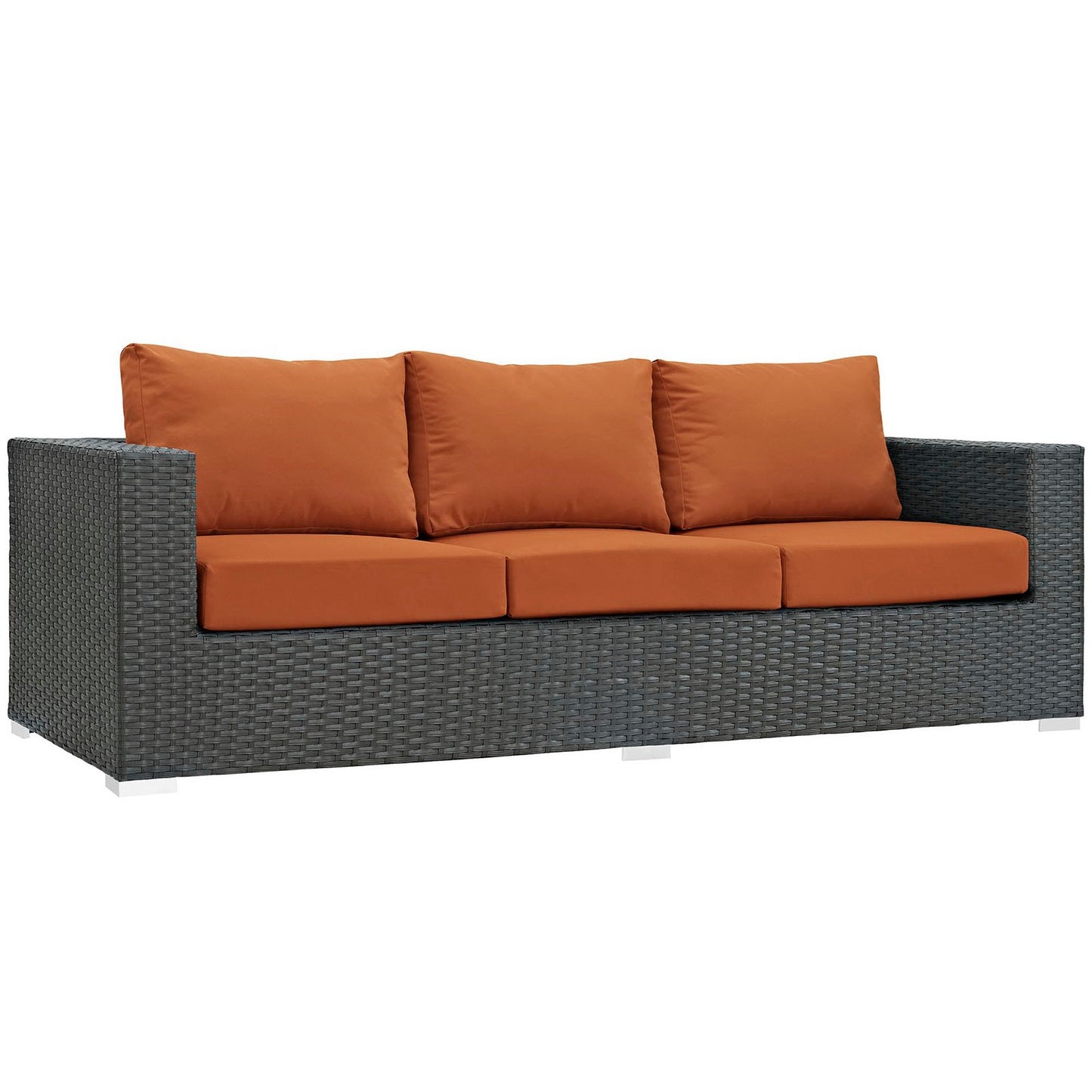 Modway Outlet Sojourn Outdoor Patio Sunbrella? Sofa by Modway  Outdoor Furniture Furniture Canvas Tuscan - EEI-1860-CHC-TUS