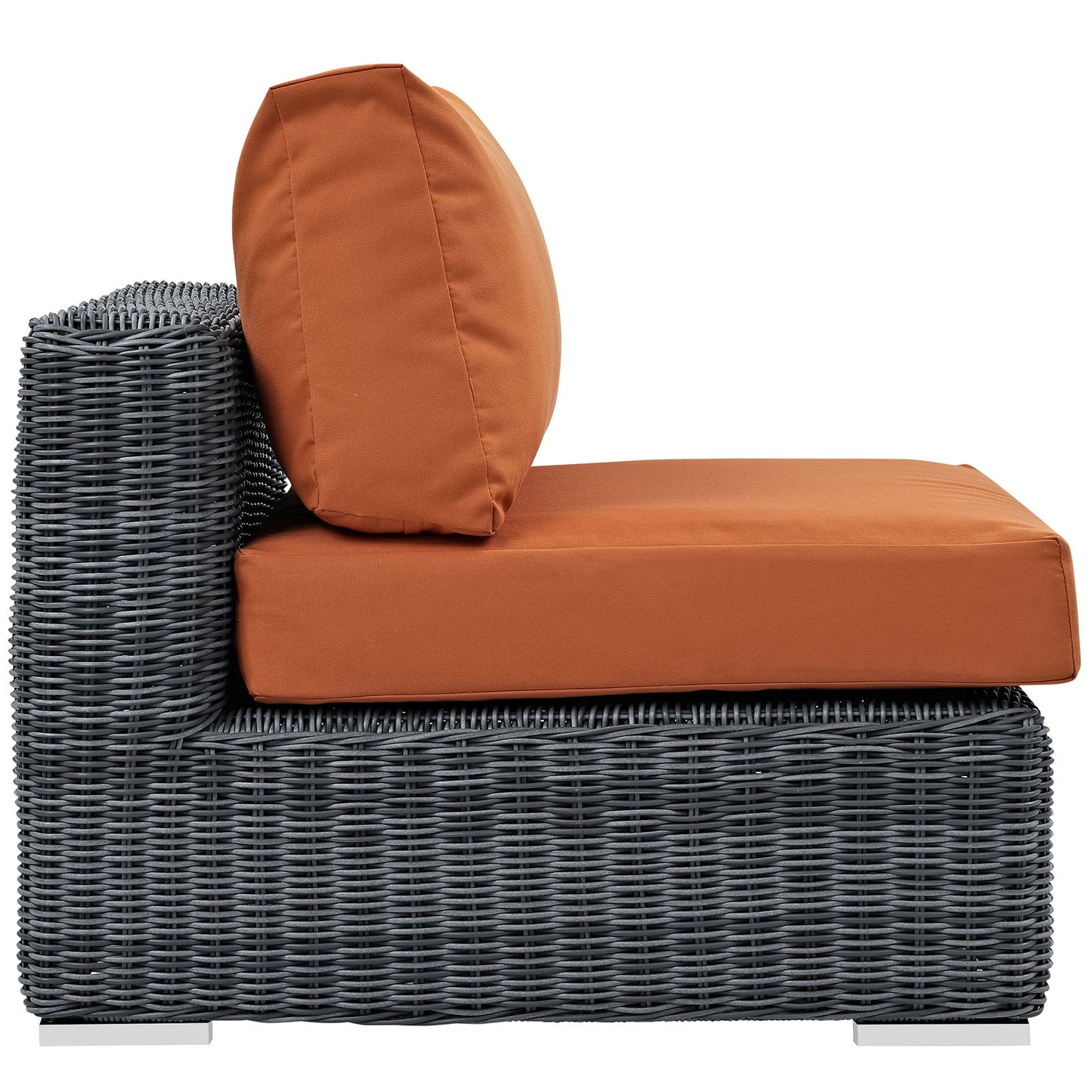 Modway Outlet Summon Outdoor Patio Sunbrella? Armless by Modway  Outdoor Furniture Furniture Canvas Tuscan - EEI-1868-GRY-TUS