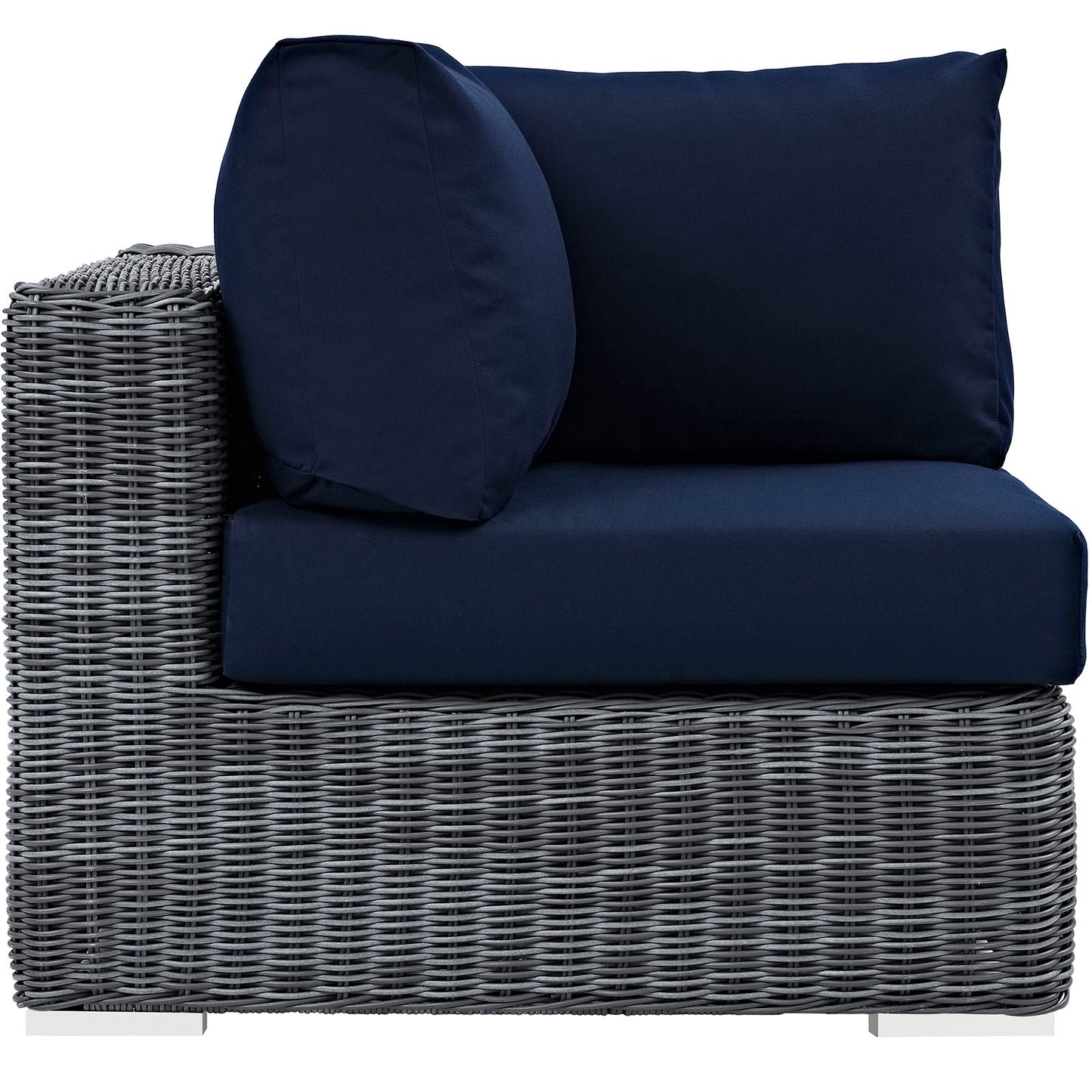 Modway Outlet Summon Outdoor Patio Sunbrella? Corner by Modway  Outdoor Furniture Furniture Canvas Navy - EEI-1870-GRY-NAV