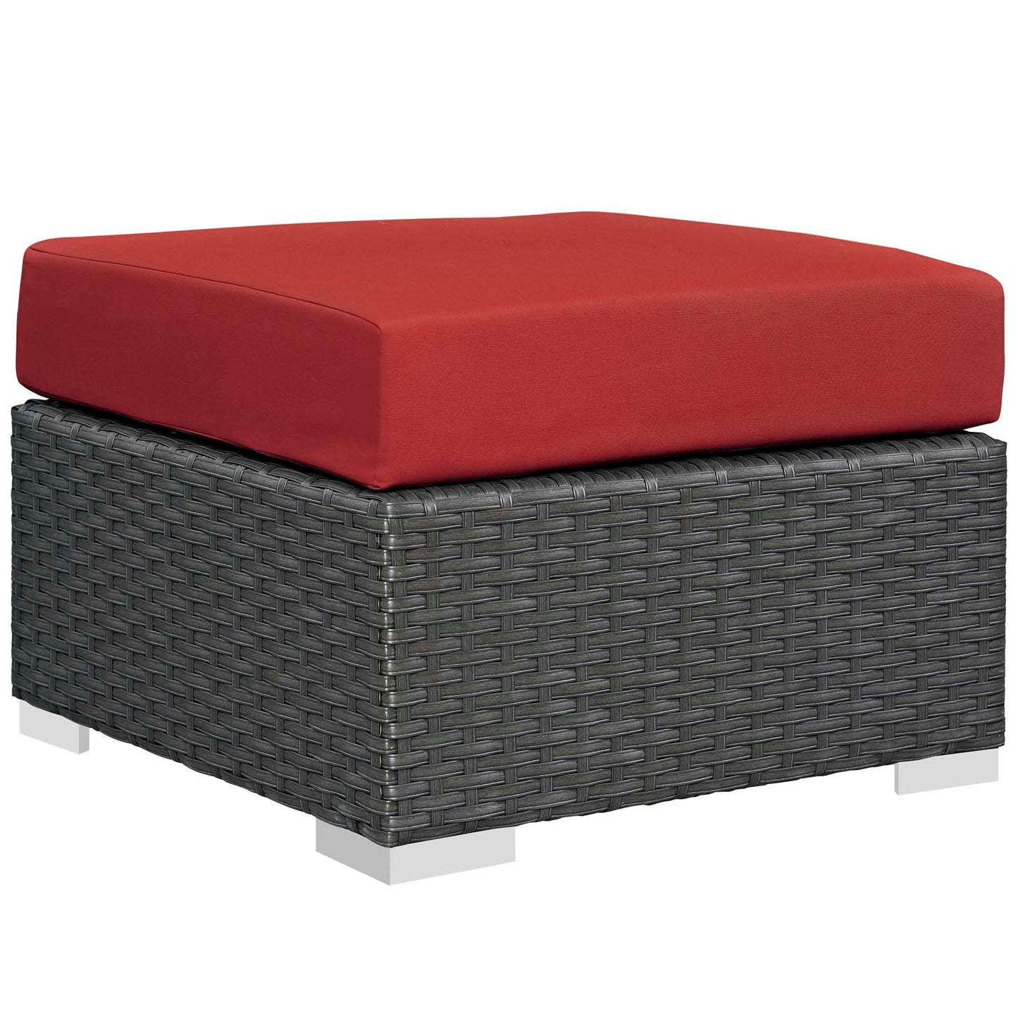 Modway Outlet Sojourn 3 Piece Outdoor Patio Sunbrella? Sectional Set by Modway  Outdoor Furniture Furniture Canvas Red - EEI-1889-CHC-RED-SET