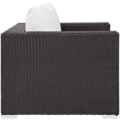 Modway - Convene Outdoor Patio Armchair by Modway  Outdoor Furniture Sofa Sectionals White - EEI-1906-EXP-WHI