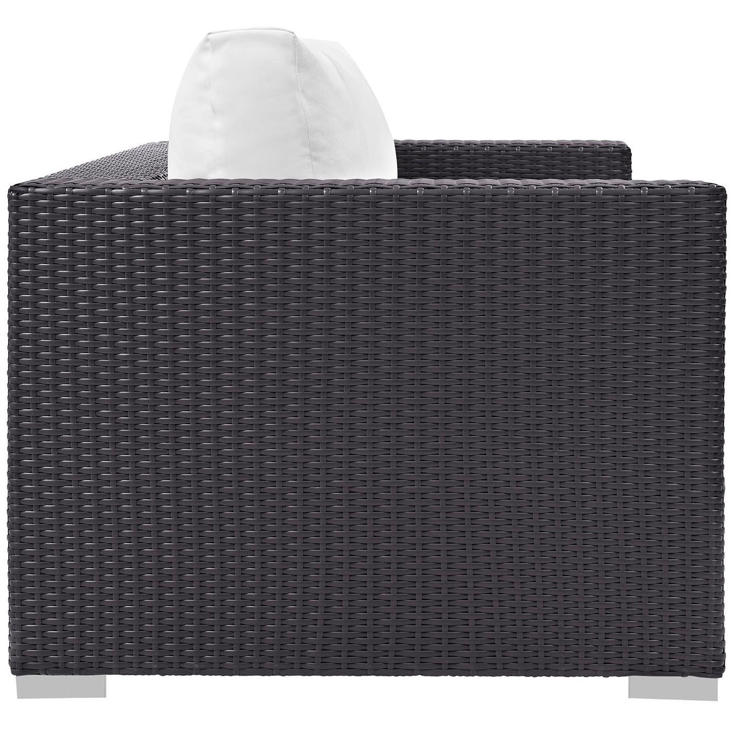 Modway - Convene Outdoor Patio Loveseat by Modway  Outdoor Furniture Sofa Sectionals White - EEI-1907-EXP-WHI