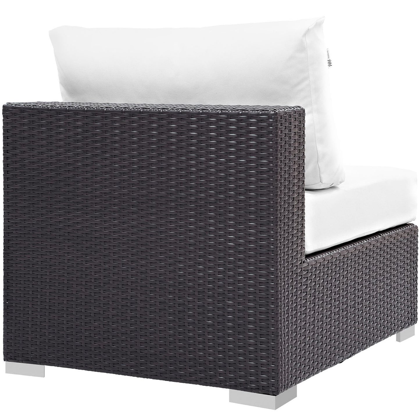 Modway - Convene Outdoor Patio Armless by Modway  Outdoor Furniture Sofa Sectionals White - EEI-1910-EXP-WHI