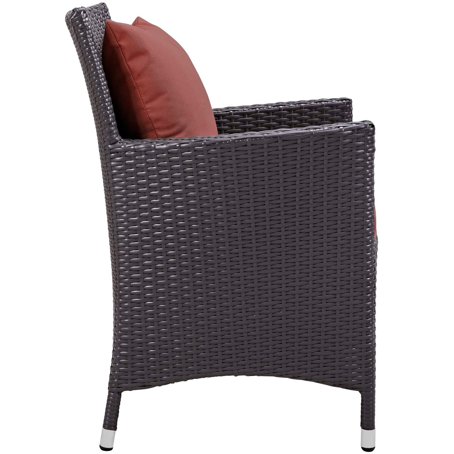 Modway Outlet Convene Dining Outdoor Patio Armchair by Modway  Outdoor Furniture Furniture Espresso Curant - EEI-1913-EXP-CUR