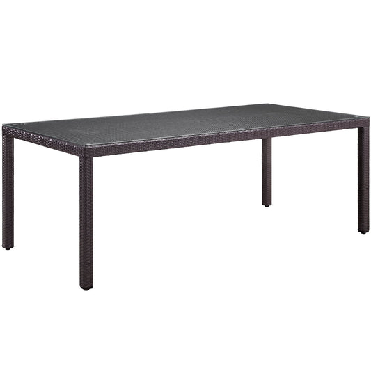 Modway Outlet Convene 82" Outdoor Patio Dining Table by Modway  Outdoor Furniture Furniture Espresso - EEI-1920-EXP
