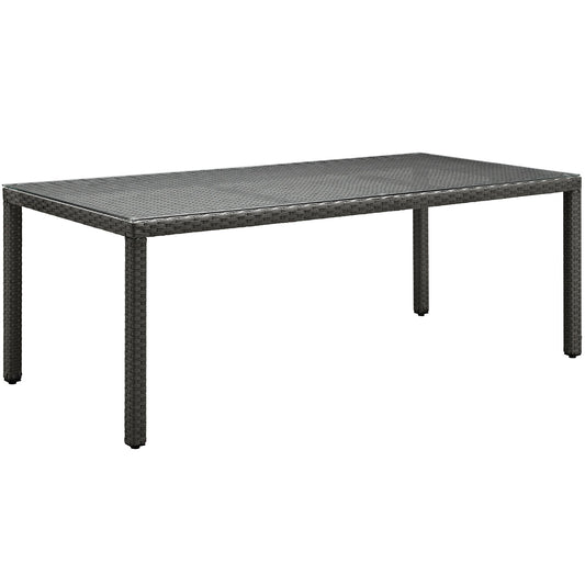Modway Outlet Sojourn 82" Outdoor Patio Dining Table by Modway  Outdoor Furniture Furniture Chocolate - EEI-1931-CHC