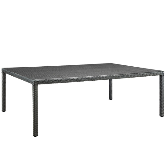 Modway Outlet Sojourn 90" Outdoor Patio Dining Table by Modway  Outdoor Furniture Furniture Chocolate - EEI-1933-CHC