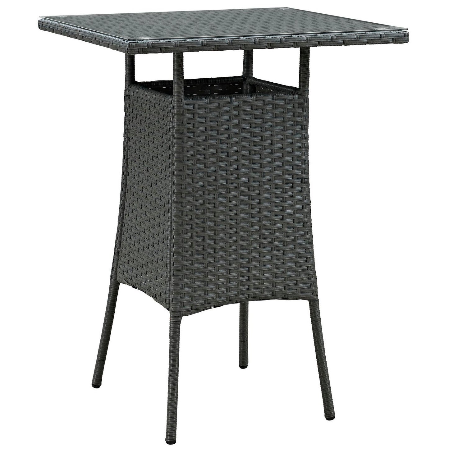 Modway Outlet Sojourn Small Outdoor Patio Bar Table by Modway  Outdoor Furniture Furniture Chocolate - EEI-1958-CHC