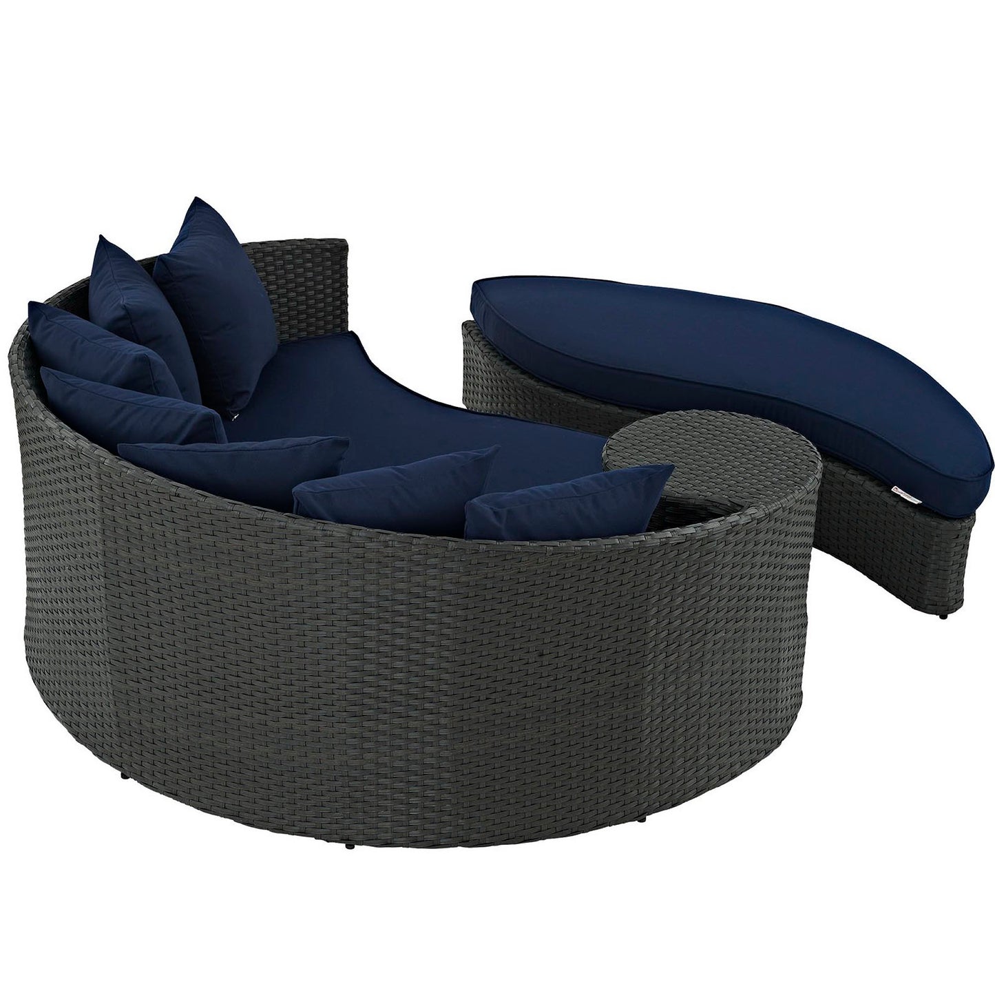 Modway - Sojourn Outdoor Patio Sunbrella? Daybed by Modway  Outdoor Furniture Sofa Sectionals Blue - EEI-1982-CHC-NAV