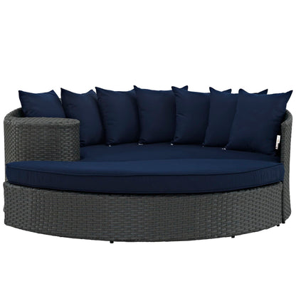 Modway - Sojourn Outdoor Patio Sunbrella? Daybed by Modway  Outdoor Furniture Sofa Sectionals Blue - EEI-1982-CHC-NAV