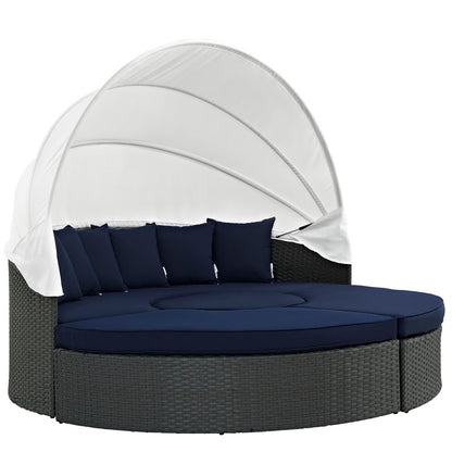 Modway - Sojourn Outdoor Patio Sunbrella? Daybed by Modway  Outdoor Furniture Sofa Sectionals Blue - EEI-1986-CHC-NAV-SET