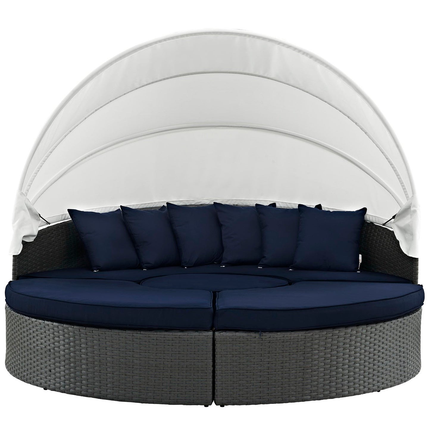 Modway - Sojourn Outdoor Patio Sunbrella? Daybed by Modway  Outdoor Furniture Sofa Sectionals Blue - EEI-1986-CHC-NAV-SET