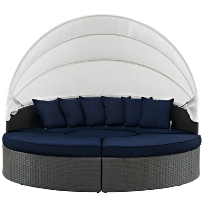 Modway - Sojourn Outdoor Patio Sunbrella? Daybed by Modway  Outdoor Furniture Sofa Sectionals Blue - EEI-1986-CHC-NAV-SET