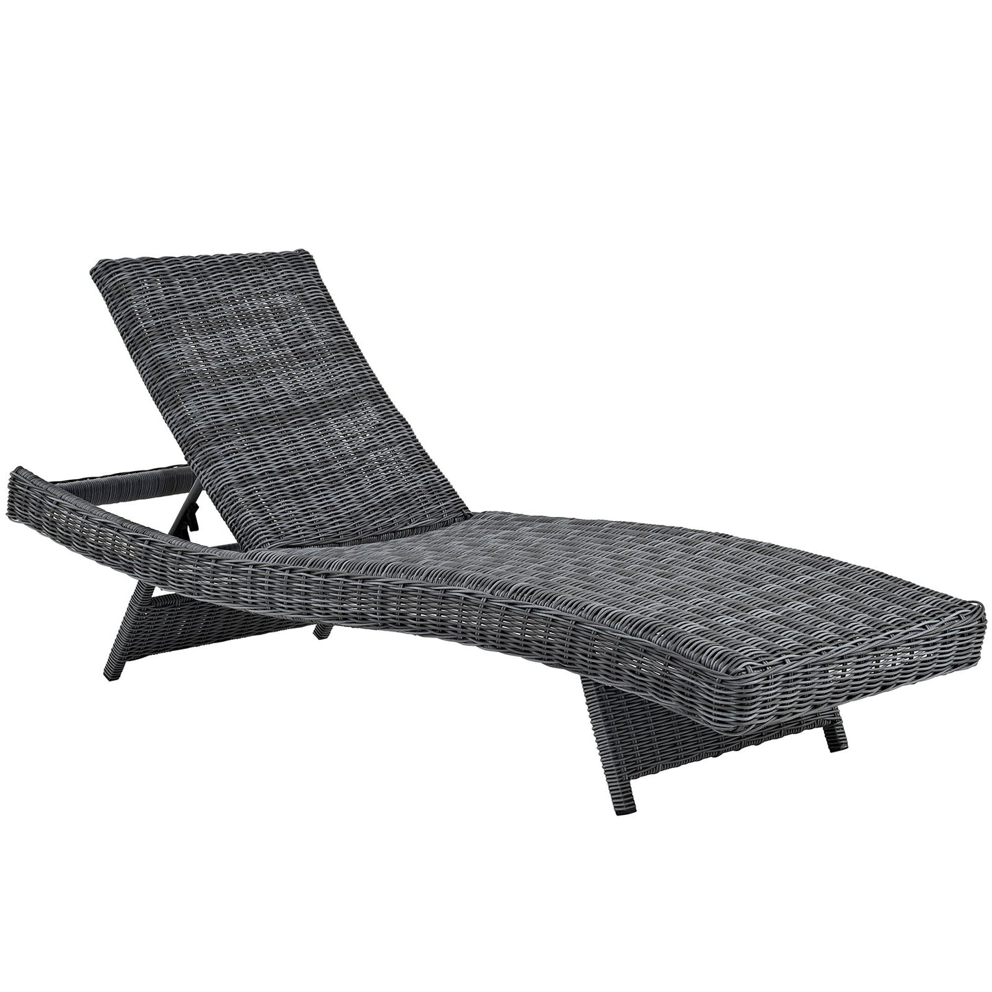 Modway Outlet Summon Outdoor Patio Sunbrella? Chaise by Modway  Outdoor Furniture Furniture Canvas Tuscan - EEI-1996-GRY-TUS