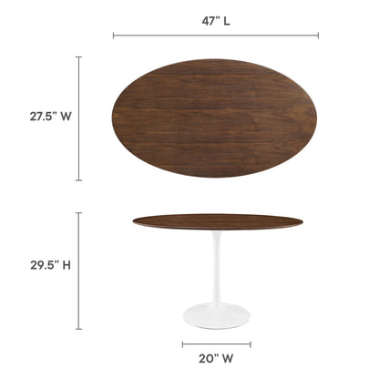 Modway - Lippa 48" Oval Wood Dining Table by Modway  Bar and Dining Bar and Dining Tables Brown - EEI-2019-WAL