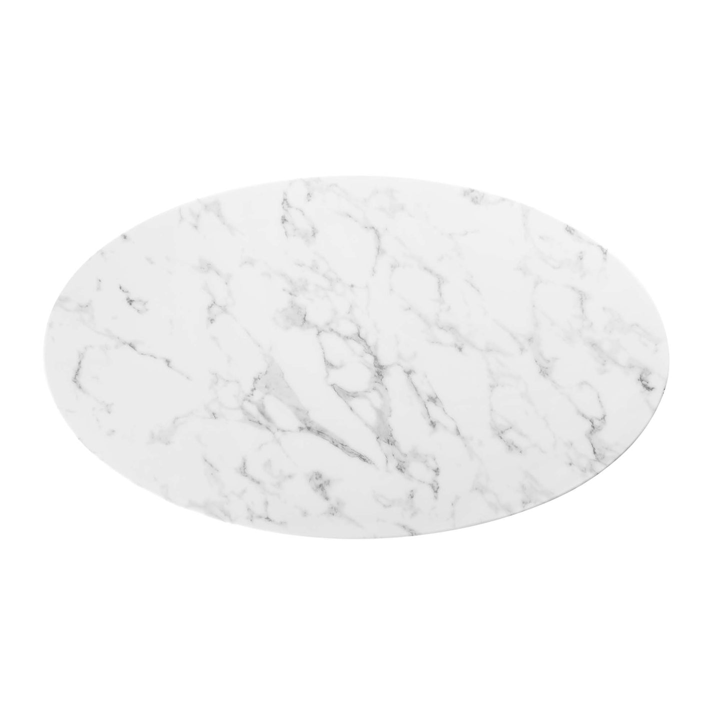 Modway - Lippa 48" Oval Faux Marble Dining Table by Modway  Bar and Dining Bar and Dining Tables White - EEI-2021-WHI