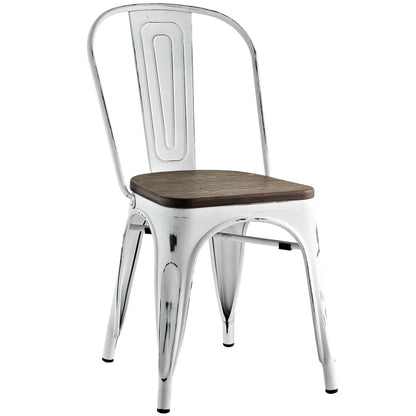 Modway Outlet Promenade Bamboo Side Chair by Modway  Bar and Dining Furniture White - EEI-2028-WHI